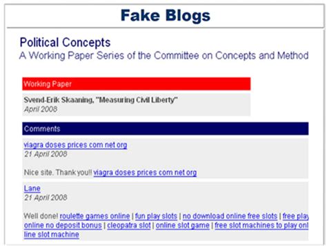 what are fake blogs caled
